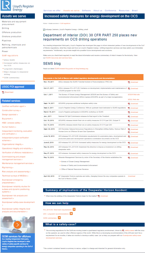 Expanded digital platform delivering regulatory insight, safety guidance and technical content to support customer decisions and establish authority in global drilling operations